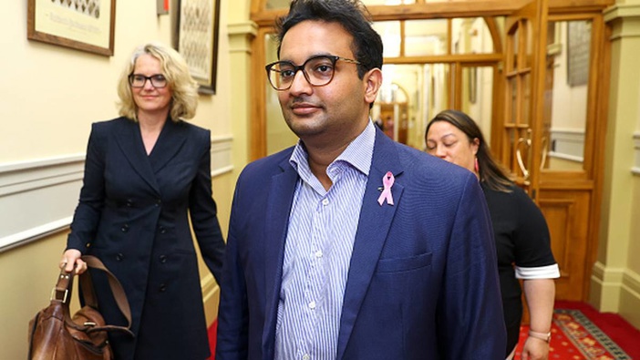 Labour MP Dr Gaurav Sharma arriving at a Labour caucus meeting in November 2020. Photo / Getty Images