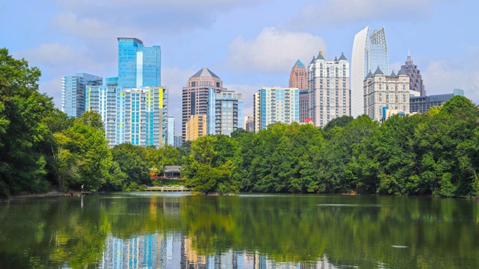 In Atlanta, Marcia Freeman visited a food bank this week to try and gain control of her soaring grocery costs. Photo / Getty