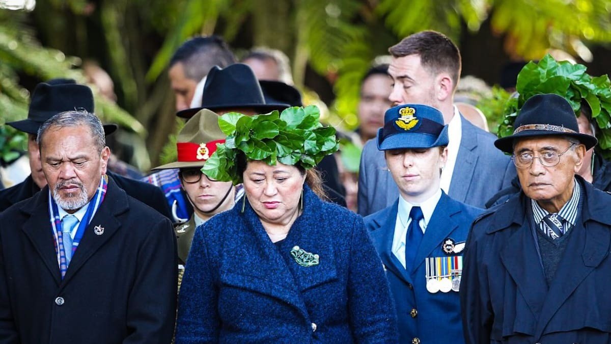 Sir Tumu Te Heuheu and Governor-General Dame Cindy Kiro were welcomed on to Tūrangawaewae Marae today to pay their respects to Kīngi Tūheitia. Photo / Kīngitanga.
