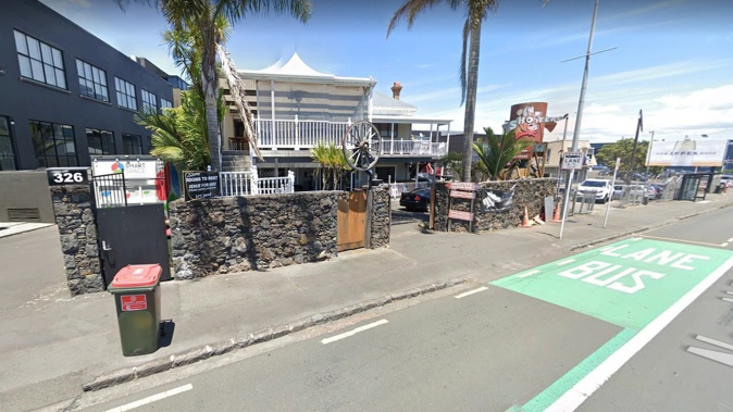 A brawl involving weapons unfolded outside Shooters Saloon on Great North Rd, Kingsland. Photo / Google