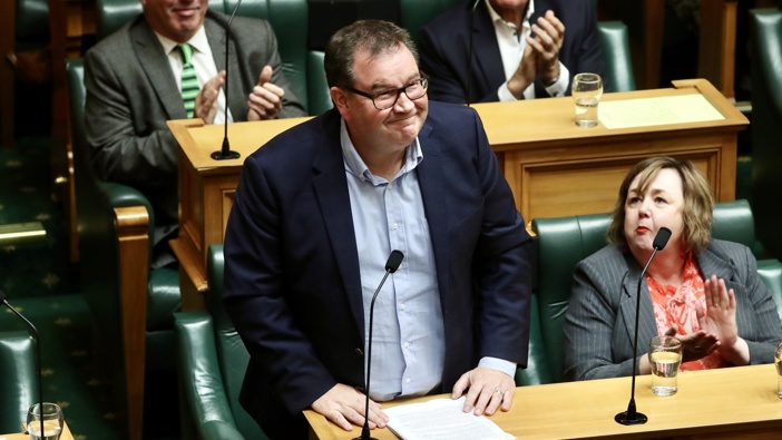 Grant Robertson gave his valedictory speech at Parliament yesterday. Photo / Mark Mitchell