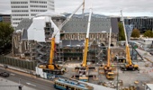 Finance Minister Nicola Willis has confirmed the Government will not step in with any further taxpayer funding for the Christ Church Cathedral rebuild. Photo / RNZ / Nate McKinnon
