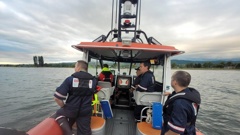 Coastguard Rotorua Lakes crews rescued four swimmers from Lake Rotorua on Wednesday.