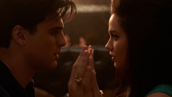 Jacob Elordi as Elvis (left) and Cailee Spaeny as Priscilla. Photo / A24 via AP
