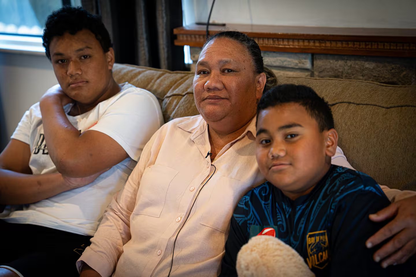 Tina Veaila and her sons, Elimeleki "Tony", 14, and Vaihola, 8, are appealing for immigration officials to reverse their deportation orders.