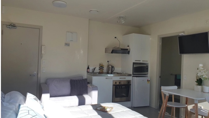 Photo of Wellington flat Trade Me listing. (Photo / Trade Me)