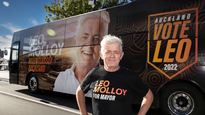 Auckland mayoral candidate Leo Molloy has withdrawn from the race.