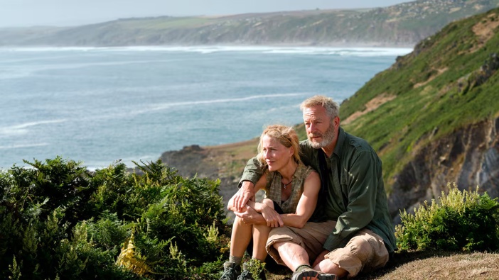Gillian Anderson and Jason Isaacs: Enjoying life's simple pleasures. Photo / Supplied