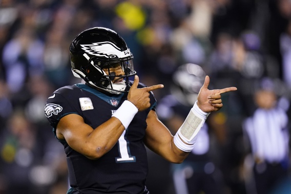 Philadelphia Eagles quarterback Jalen Hurts. Photo / AP