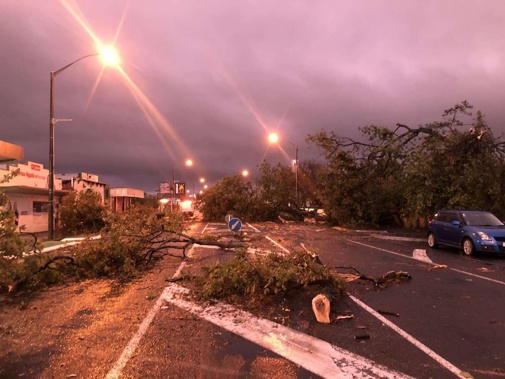 Tornado damage this morning. Photo / Rei Natz Sy