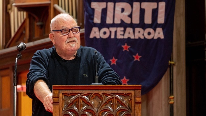 The Treaty of Waitangi unites us, Denis O'Reilly told an audience in Hastings. Photo / Stephen Robinson
