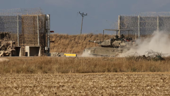 Israeli troops deploy at a position near Israel's border with the Gaza Strip, on May 5, 2025. Photo / AFP