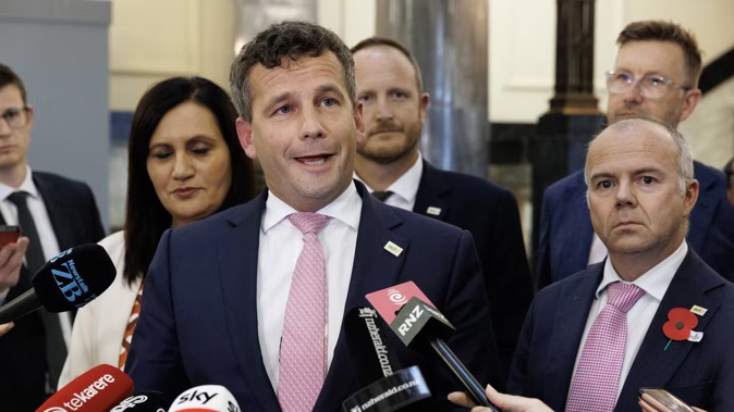David Seymour's Act Party is trying to put pressure on ACC Minister Scott Simpson over a disagreement about an ACC tender. Photo / Mark Mitchell