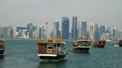 Dhow And Skyline In Doha. Photo / Supplied 