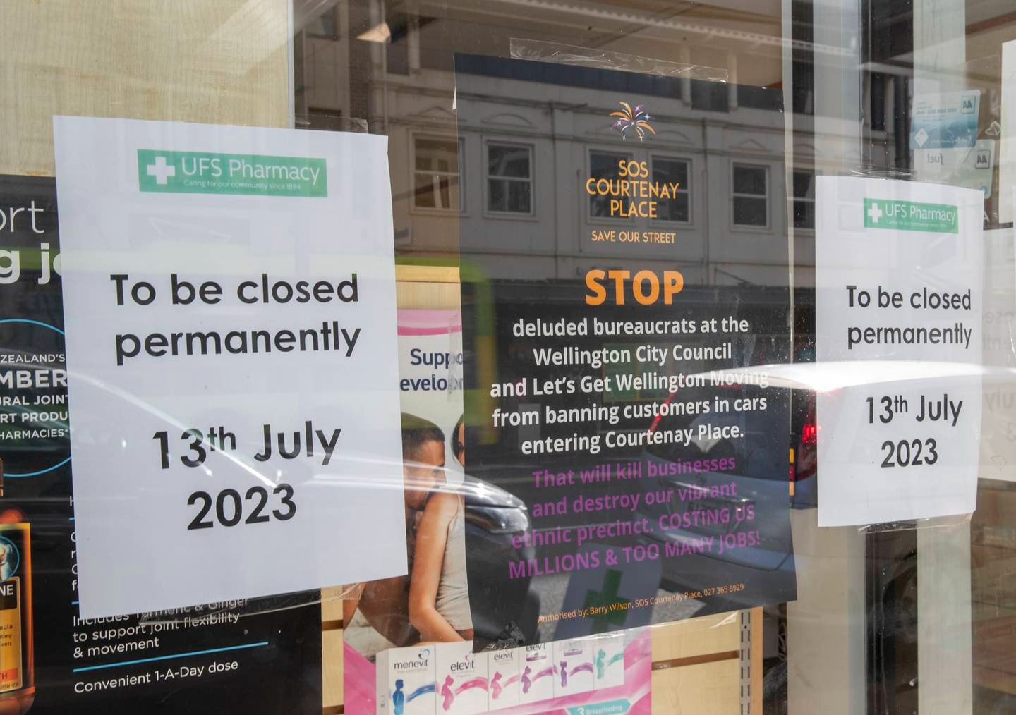 The UFS Pharmacy on Courtenay Place, Wellington, which will close on July 13. Photo / Mark Mitchell