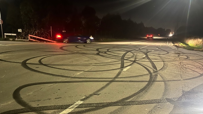 Cars were impounded when police cracked down on a boy racer meet near Masterton in the Wairarapa. Photo / New Zealand Police