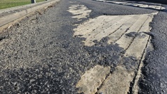 The current state of the seal on Pekatahi Bridge, which is expected to be resealed next week. Photo / Diane McCarthy