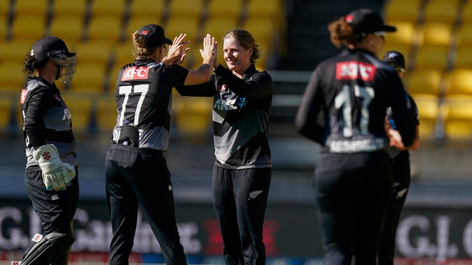 White Fern Brooke Halliday in action. (Photo / Photosport)