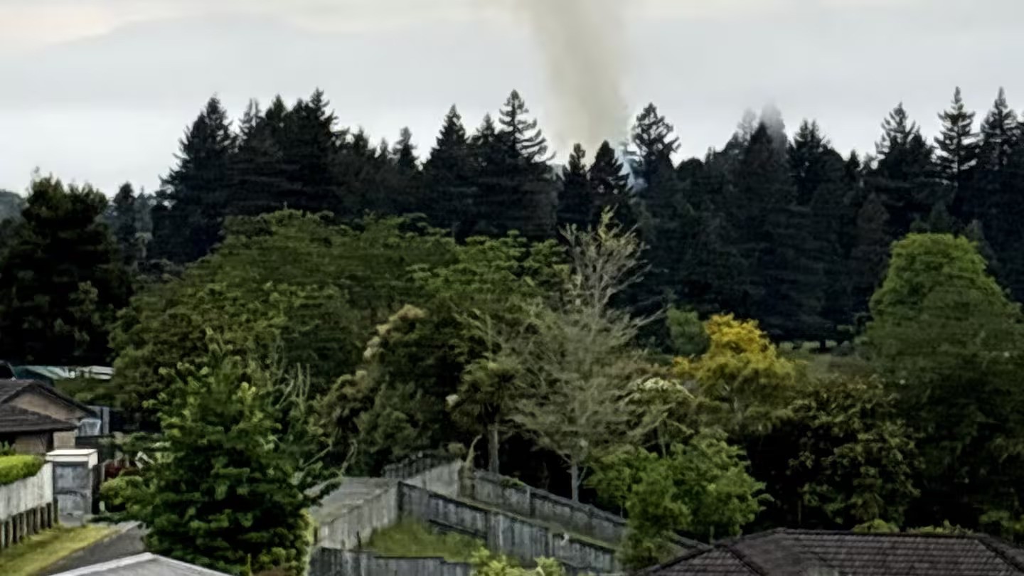 A burn-off at the Springfield Golf Course on Monday sparked complaints. Photo / Supplied