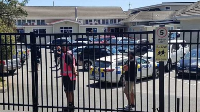 The school went into lockdown this afternoon. Photo / Mike Dinsdale