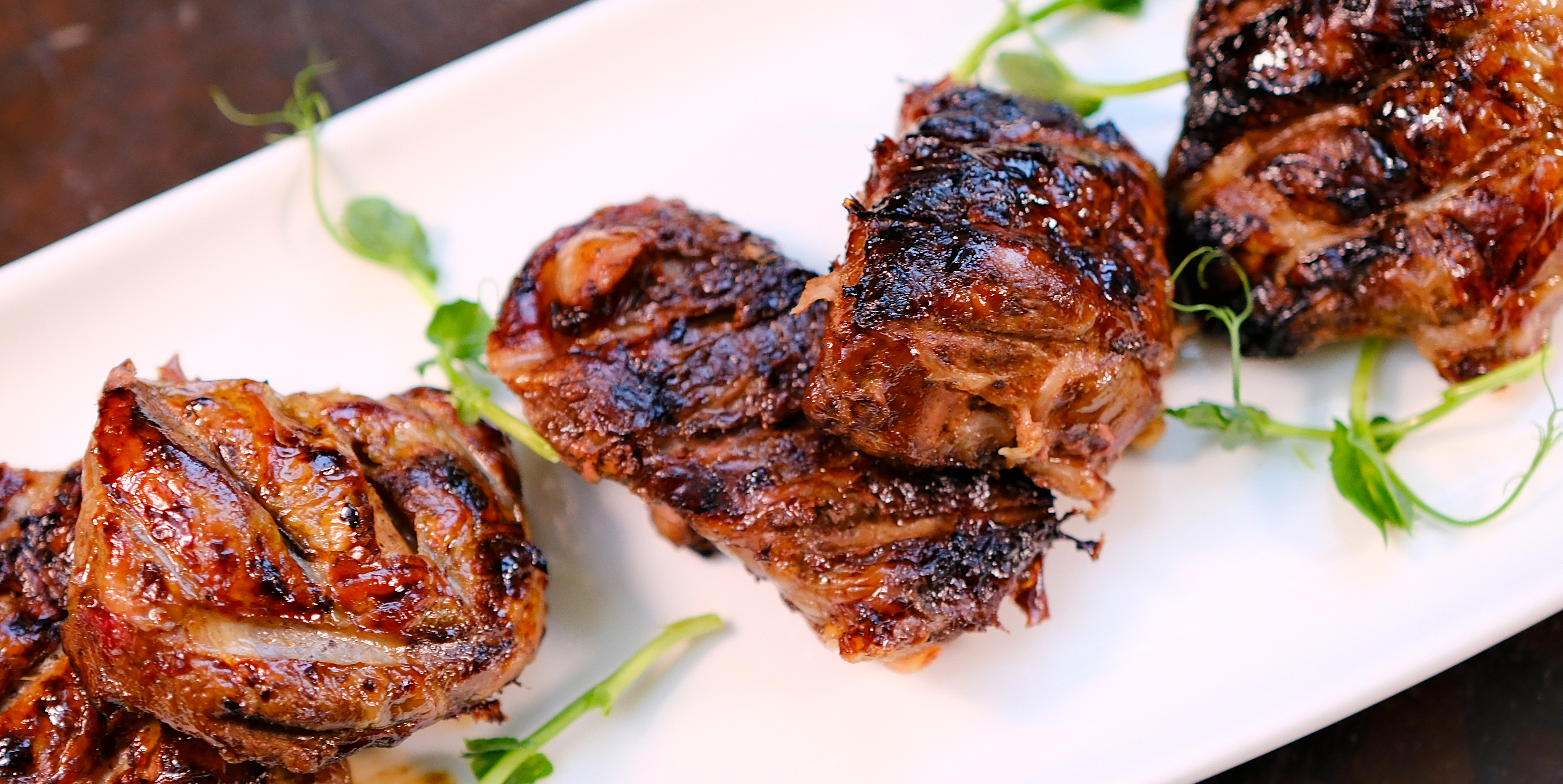 Mike van de Elzen: Fired duck livers with port and cream