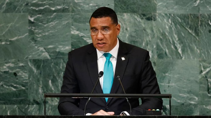 Prime Minister of Jamaica Andrew Holness. Photo / AP