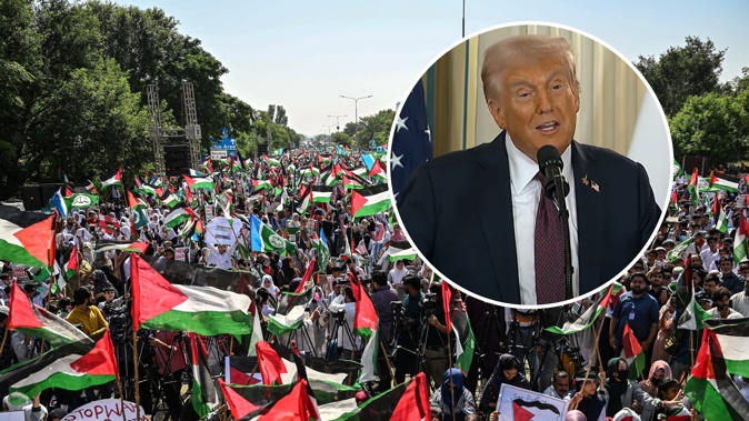 US President Donald Trump says his administration "ended the war in Gaza" after the first phase of a ceasefire between Hamas and Israel begins.