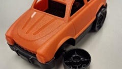 Gisborne wholesaler Allen Trading Company has been fined for selling toy cars, like the one pictured here, which were found to be a choke hazard to young children because the wheels could easily come off. Photo / Commerce Commission