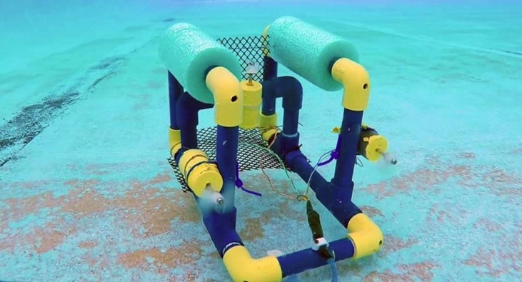 An Aquabot in the water. (Photo / Supplied)