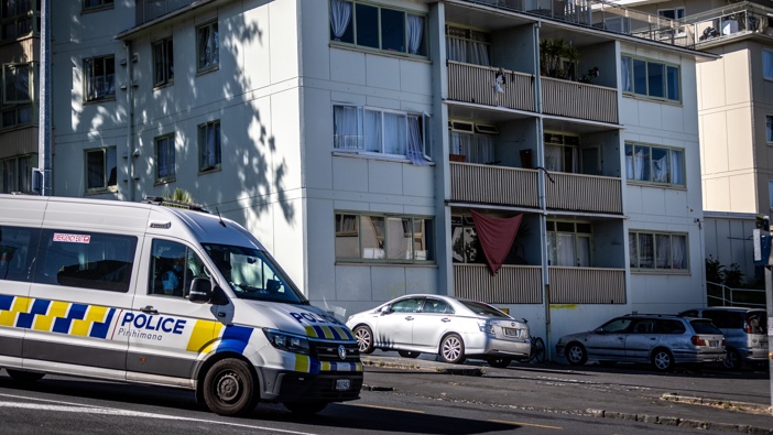 Kainga Ora housing between Cracroft Street and Bedford Street, Parnell. Photo / Michael Craig
