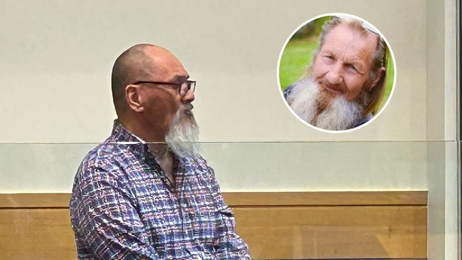 Abel Wira is on trial in the High Court at Whangārei, accused of the manslaughter of Neville Thomson (inset) in August 2022.