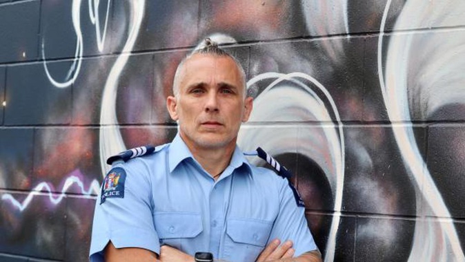 A suicidal man saved by Sergeant Dylan Robinson 12 years ago still sheds tears of gratitude when thinking about what the stranger did for him. Photo / Supplied