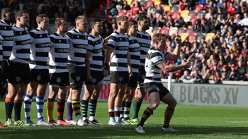 Watch: Brad Weber responds to All Blacks XV haka in return from injury