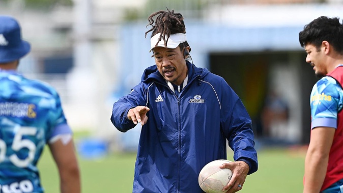 Tana Umaga during a Blues training session. (Photosport)