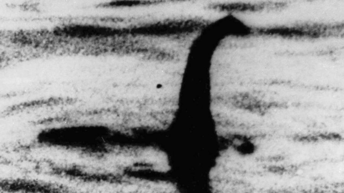 An alleged image of the Loch Ness Monster. Photo / AP