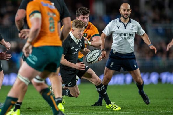 All Blacks vs Wallabies at Eden Park in Auckland. New Zealand Herald photograph by Alyse Wright 27 September 2025