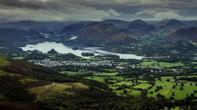 Aerial view over Lake District. Photo / Supplied