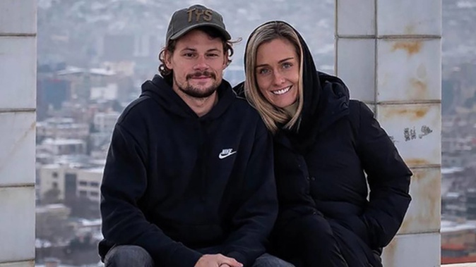 Charlotte Bellis and her partner Jim Huylebroek are trying to come home to New Zealand for the birth of their first child. (Photo / Supplied)