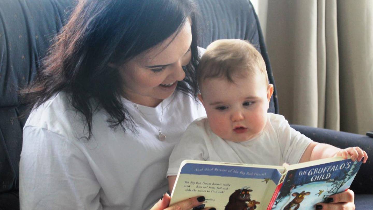 Jessica Barnfather and her second-born, son Mykah, aged 8 months. (Photo / Ben Tomsett)