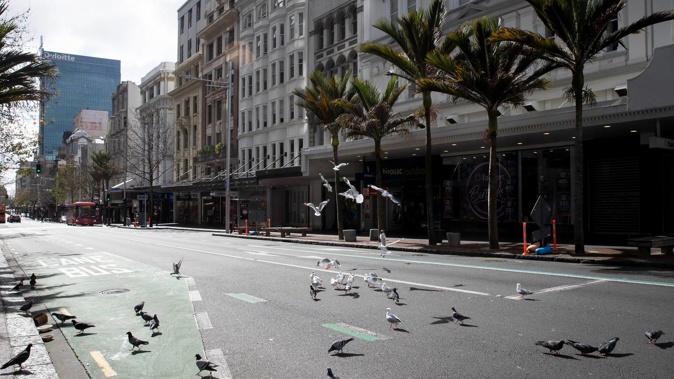 Queen Street, Auckland on August 18, 2021. (Photo / Dean Purcell)