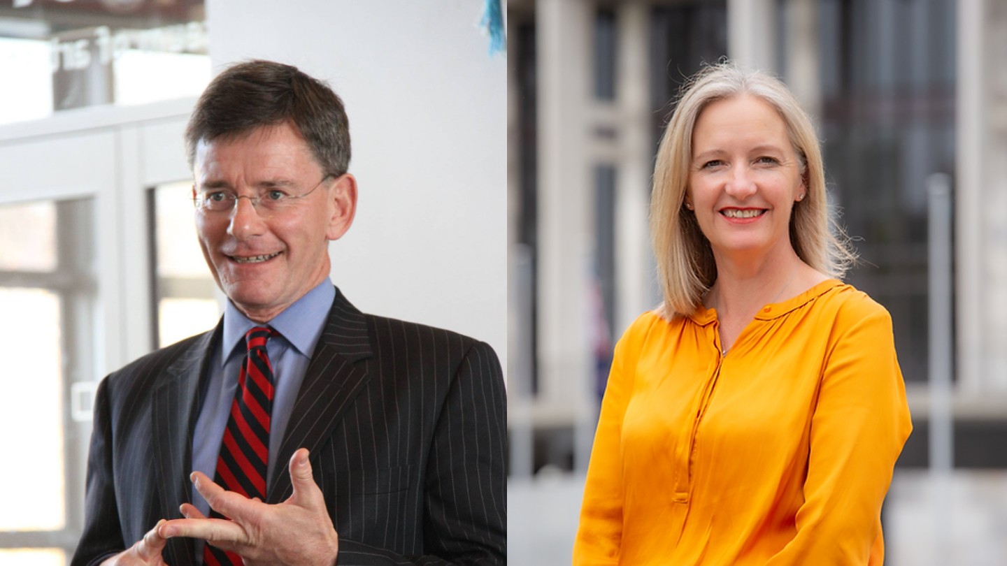 Chris Finlayson and Jo Coughlan. Photo / NZ Herald, Supplied