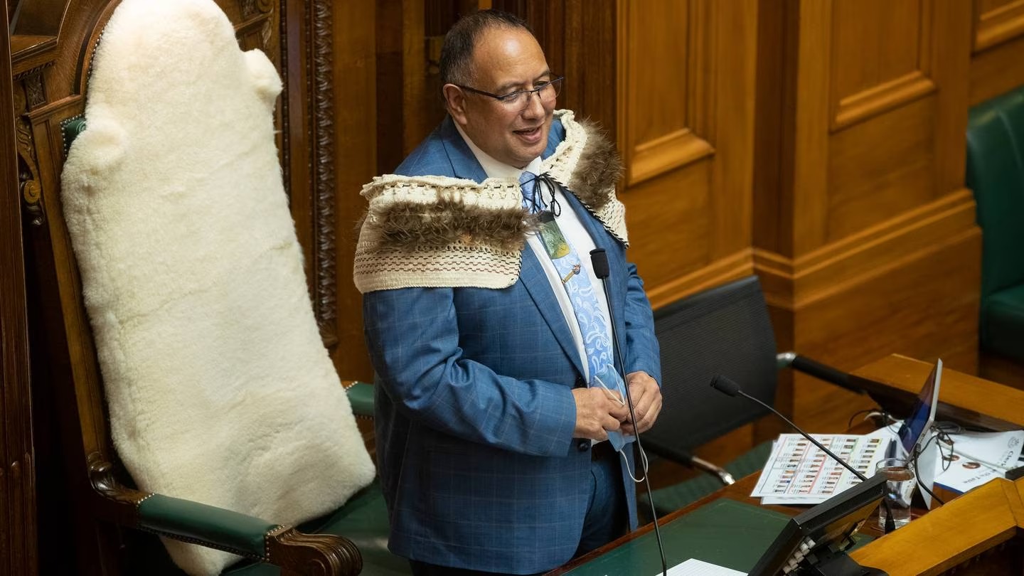 Speaker Adrian Rurawhe may be the last Speaker to be heard over Parliament's radio broadcast. Photo / Mark Mitchell