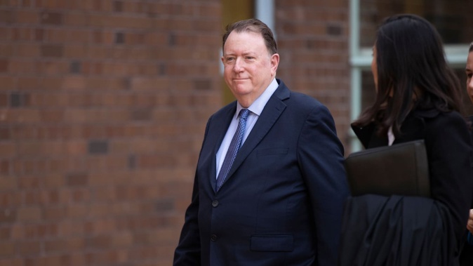 Former CBL chief executive Peter Harris, pictured outside the High Court in October 2021. Photo / Brett Phibbs