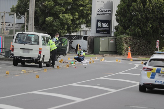 A cyclist was killed in the crash in Marua Rd, Mt Wellington this morning. (Photo / Michael Craig)