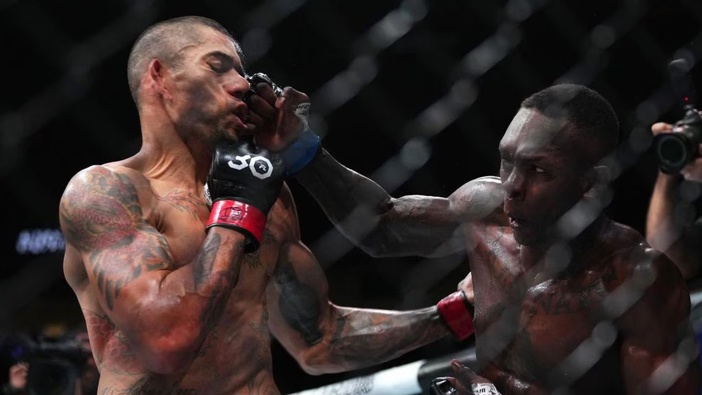 Israel Adesanya knocked out Alex Pereira in the second round of their bout at UFC 287. Photo / Getty Images
