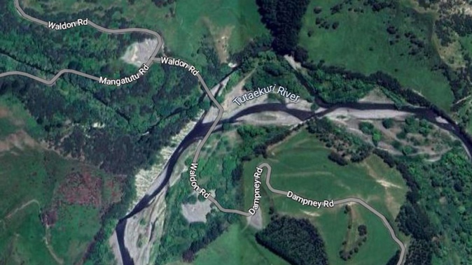 A car trying to cross the Tutaekuri River got into trouble on Thursday.
