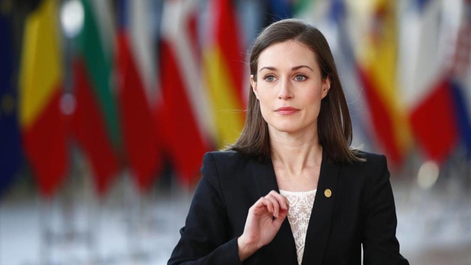 Finland's Prime Minister Sanna Marin arrives for an EU summit in Brussels, Friday, Oct. 22, 2021. (Photo / AP)