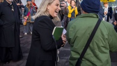 Liz Gunn arrives at Manukau District Court in May for the first day of her trial. Photo / Michael Craig