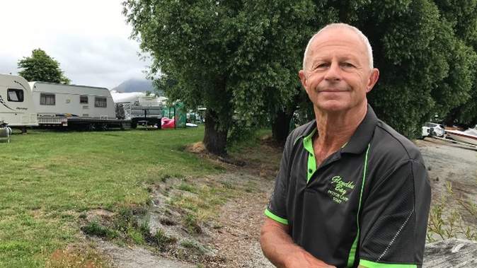 Glendhu Bay Motor Camp co-manager Phil Hunt expects nearly 1800 guests to be in residence by today. Photo / Marjorie Cook