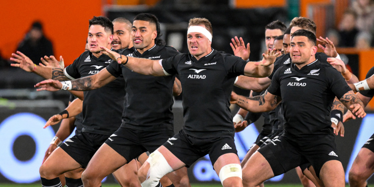 The All Blacks haka. Photo / NZ Herald